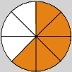circle five eighths orange small