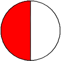 circle one half red rotated