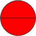 circle two halves red